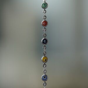 925 Silver Evil Eye Anklet